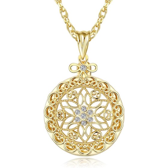 ネックレス 拡大鏡 5倍 セーターチェーン 虫眼鏡 携帯拡大鏡 アンティーク かわいい ルーペペンダント チェーン リボン ジュエリー ペンダント 虫めがね おしゃれ 読書 新聞 印刷 観察 高齢者 大人 子供 レディース 彼女 誕生日 クリスマス ギフト ブレゼント ギフト包装 (ゴールド)