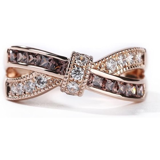 レディース 指輪 おしゃれ シンプル クロス リボン シルバー リング キュービックジルコニア 金属アレルギー対応 結婚 婚約指輪 大きいサイズ 小さいサイズ 日本サイズ 専用ボックスつき 誕生日 ホワイトデー プレゼント ギフト