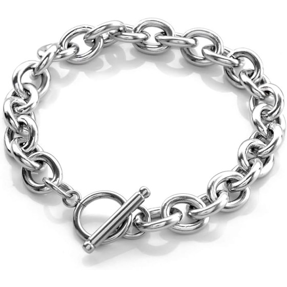 ブレスレット メンズ レディース アクセサリー ステンレス マンテル チェーン シルバー