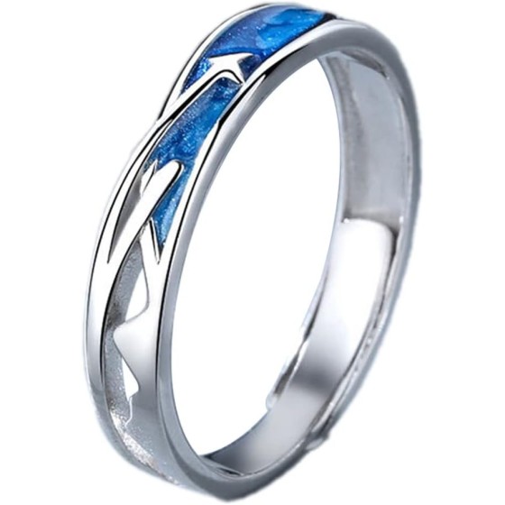 流れ星 指輪 レディース メンズ 人気 フフリーサイズ スター リング ペア カップル キュービックジルコニア 結婚 婚約指輪 金属アレルギー対応