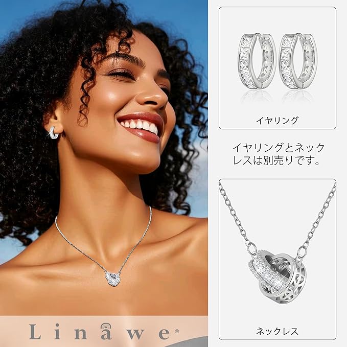 フープピアス、ピアス リング 軟骨、イヤリング レディース、ファーストピアス、かわいい クリスタル レディース ジュエリー、ニードル ピアス、14金 ゴールド、ピンクゴールド、シルバー 銅製