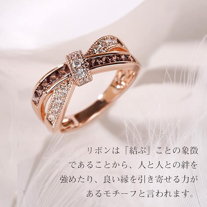 レディース 指輪 おしゃれ シンプル クロス リボン シルバー リング キュービックジルコニア 金属アレルギー対応 結婚 婚約指輪 大きいサイズ 小さいサイズ 日本サイズ 専用ボックスつき 誕生日 ホワイトデー プレゼント ギフト