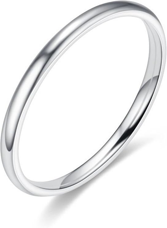 指輪 2mm サージカルステンレス 4color 細身 リング メンズ レディース シンプル 金属アレルギー対応