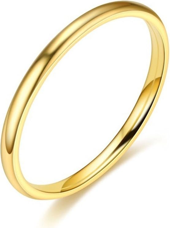 指輪 2mm サージカルステンレス 4color 細身 リング メンズ レディース シンプル 金属アレルギー対応