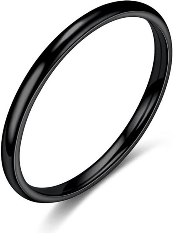 指輪 2mm サージカルステンレス 4color 細身 リング メンズ レディース シンプル 金属アレルギー対応